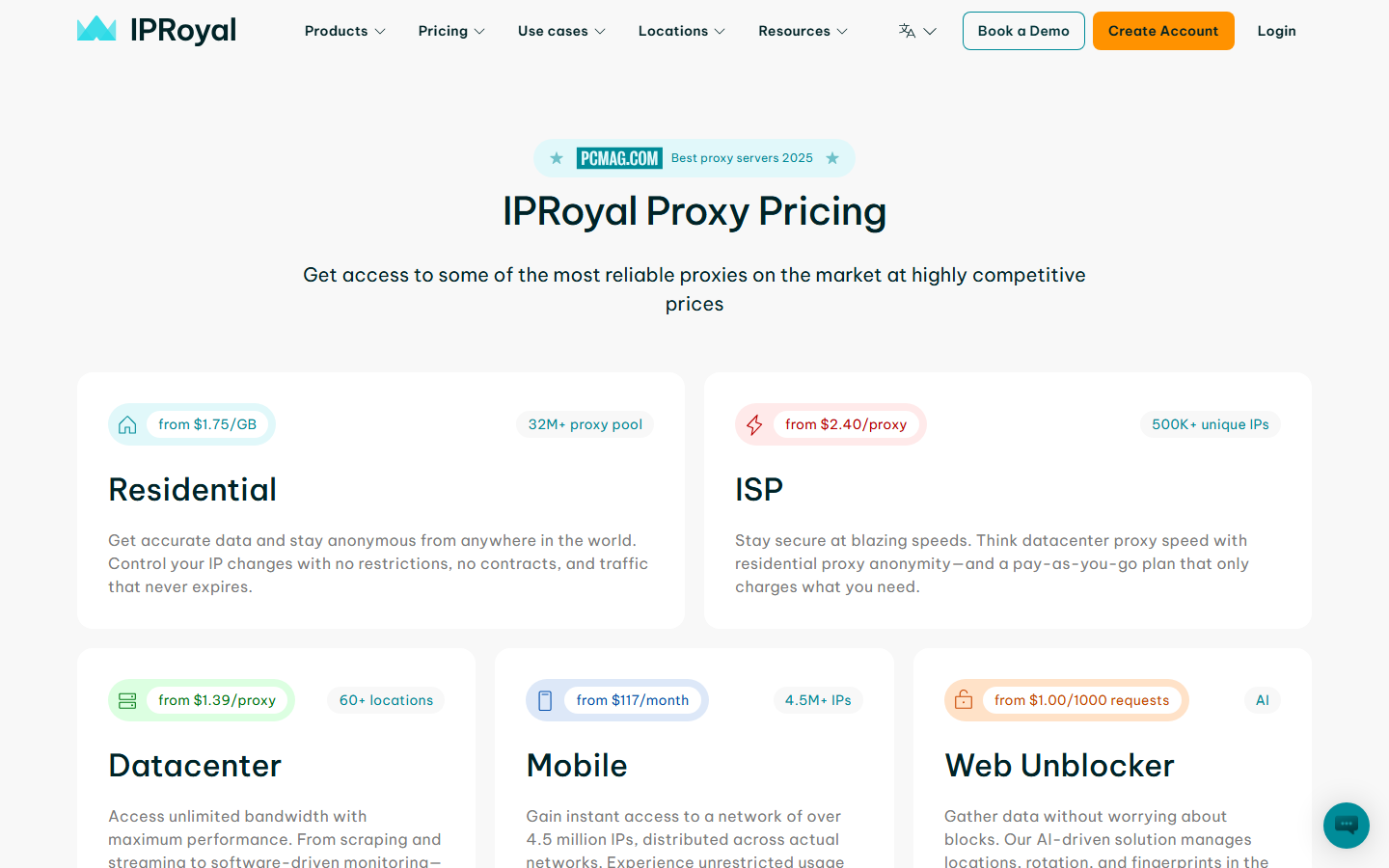IPRoyal Pricing Page